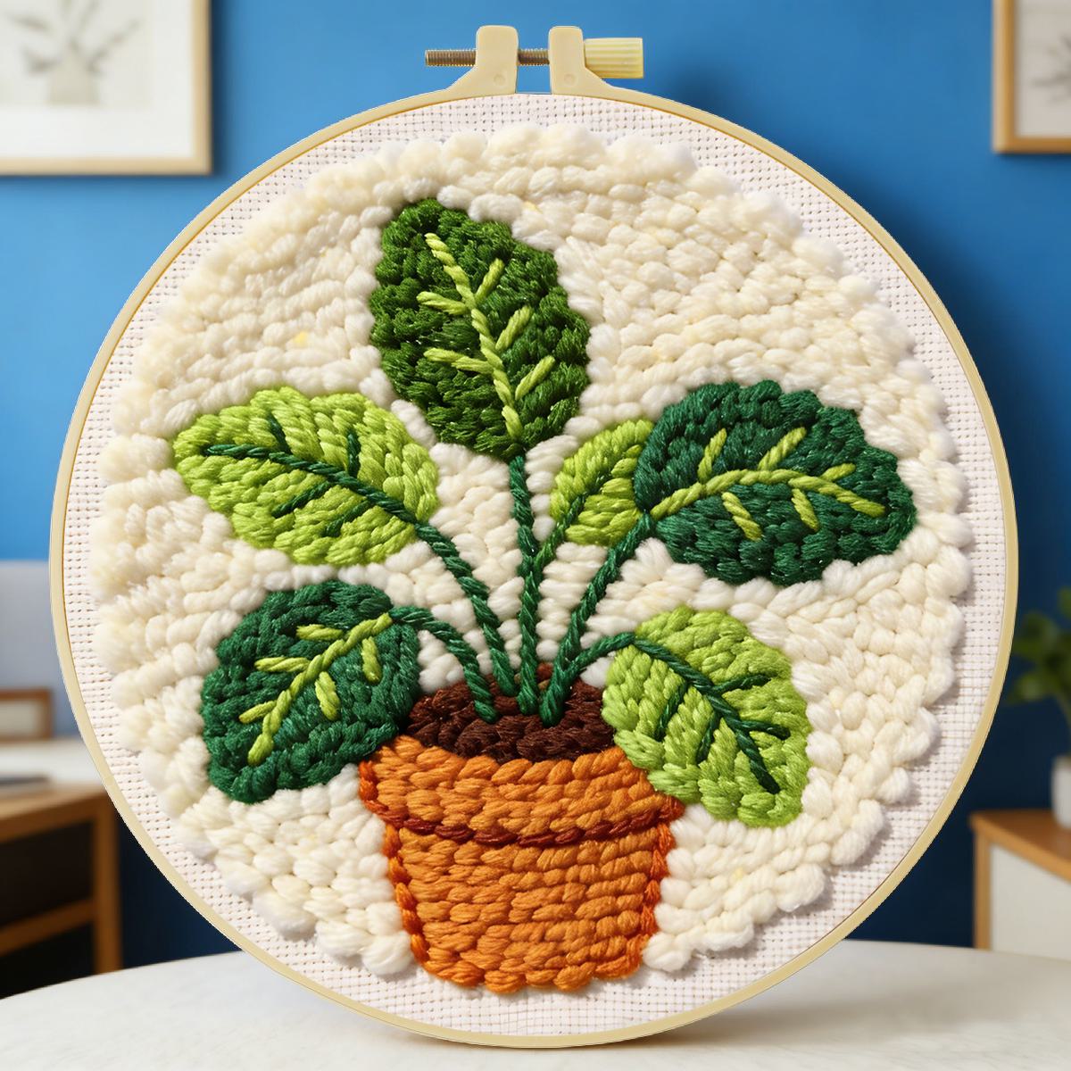 Sewing Textile Art - Zestaw do haftowania igłą punch needle