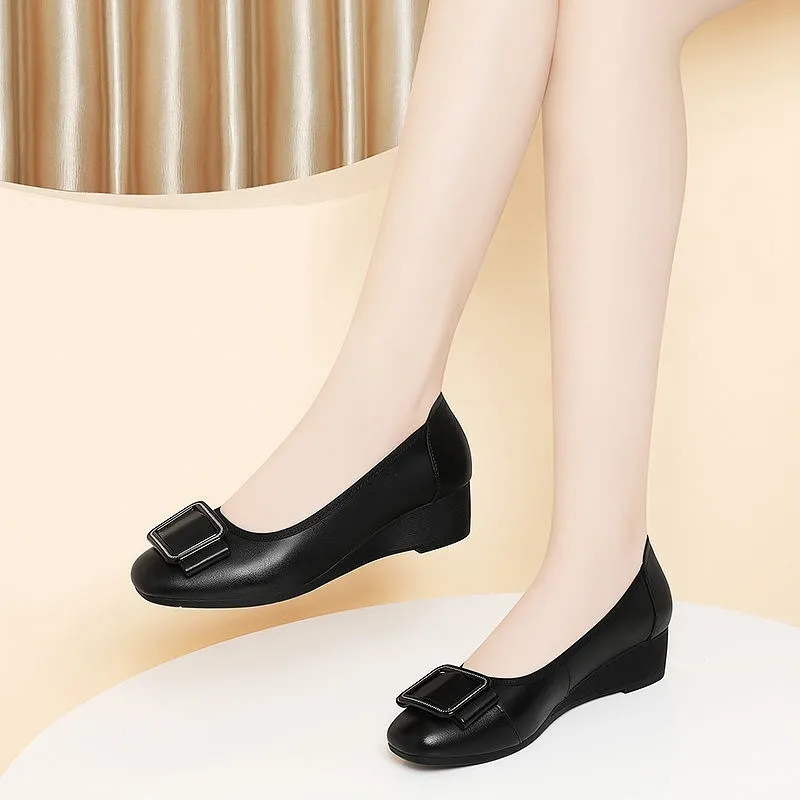 Sewing Nylon - Damskie buty, urocze, z okrągłym noskiem,