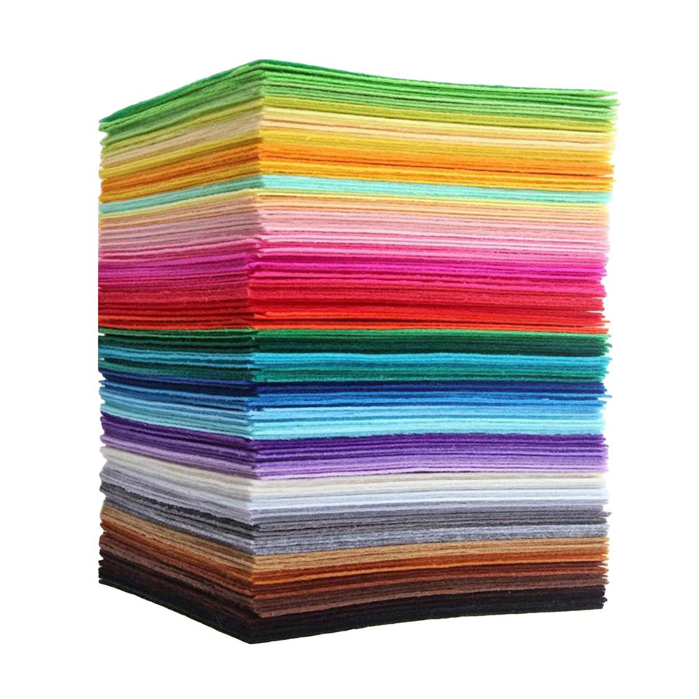 Sewing Textile Art - 40 sztuk kolorowych arkuszy z włókniny