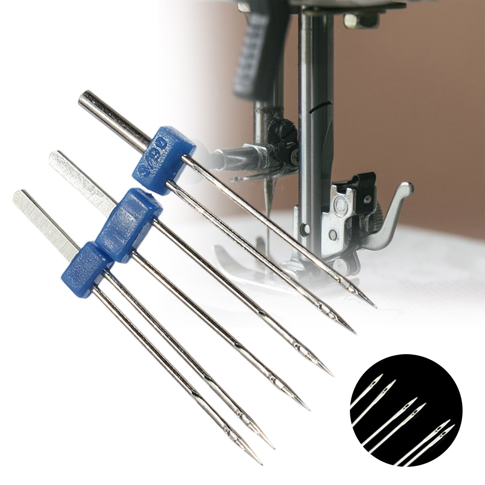 Twin Needle Stretch - Zestaw igieł bliźniaczych 3 szt. ze