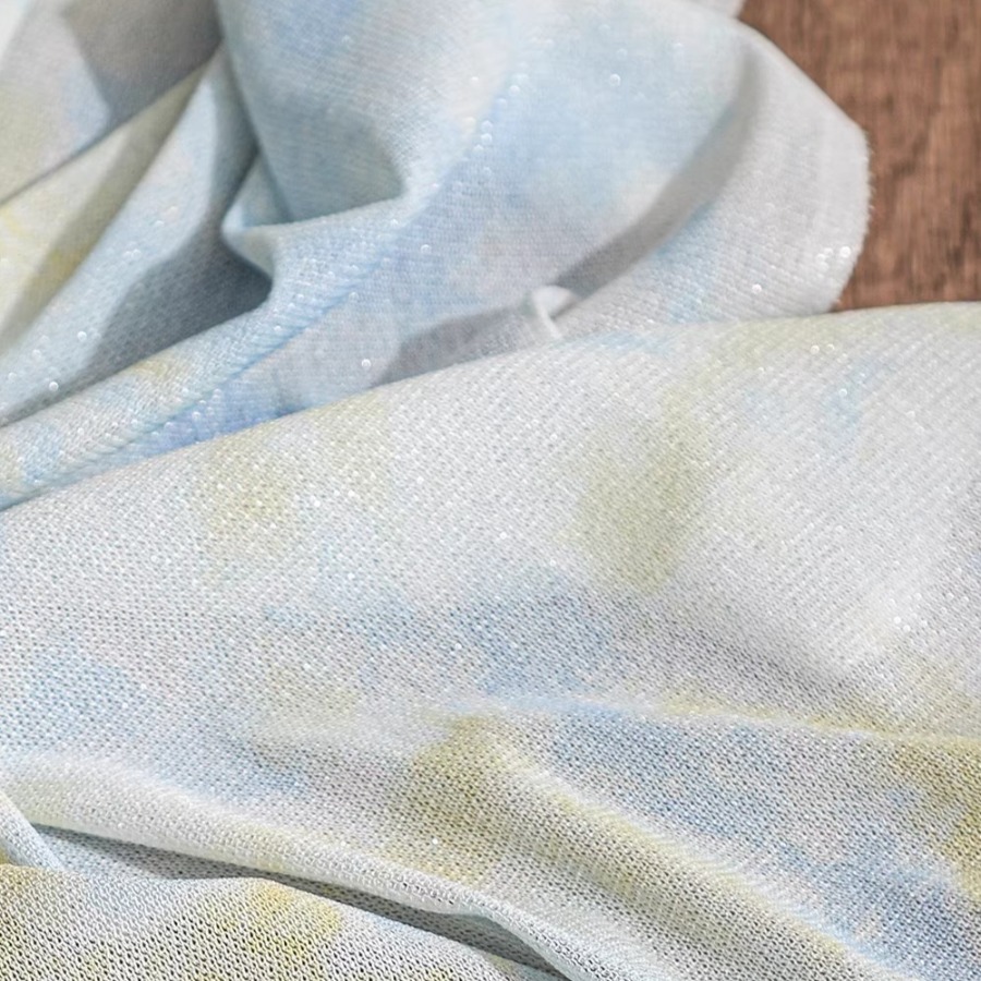 Tkanina dzianinowa tie-dye żół – Sewing Tie Dye recenzja i cena