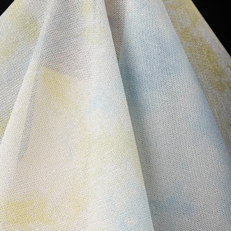 Tkanina dzianinowa tie-dye żół – Sewing Tie Dye recenzja i cena