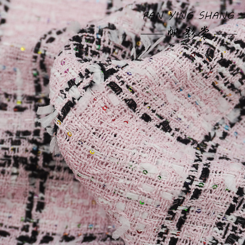 Różowa Klasyczna Duża Krata Ko – Sewing Tweed recenzja i cena