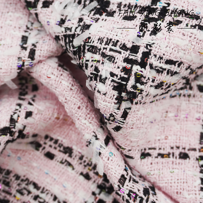 Różowa Klasyczna Duża Krata Ko – Sewing Tweed recenzja i cena