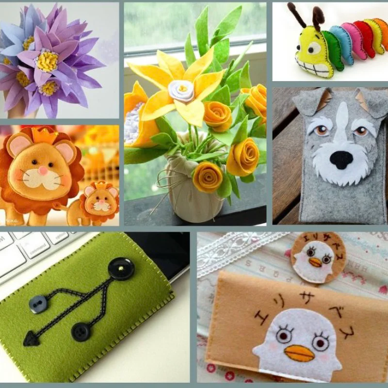 Arkusze filcowe różne kolory w – Is Sewing A Textile Craft recenzja i cena