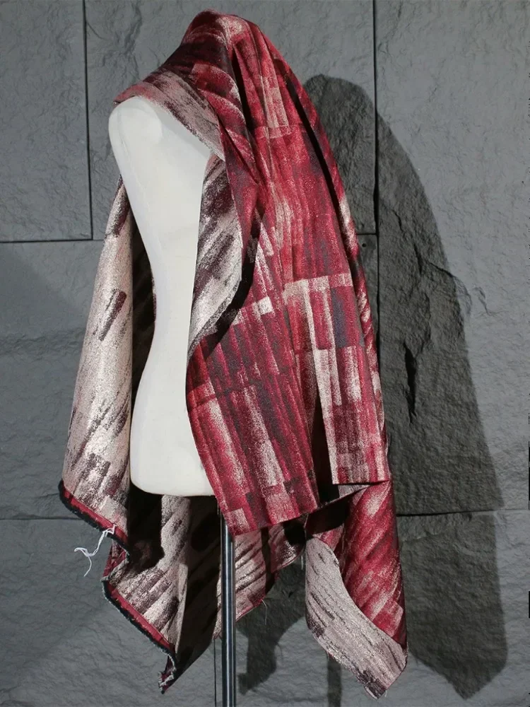 Czerwona tkanina żakardowa o n – Sewing Tie Dye recenzja i cena