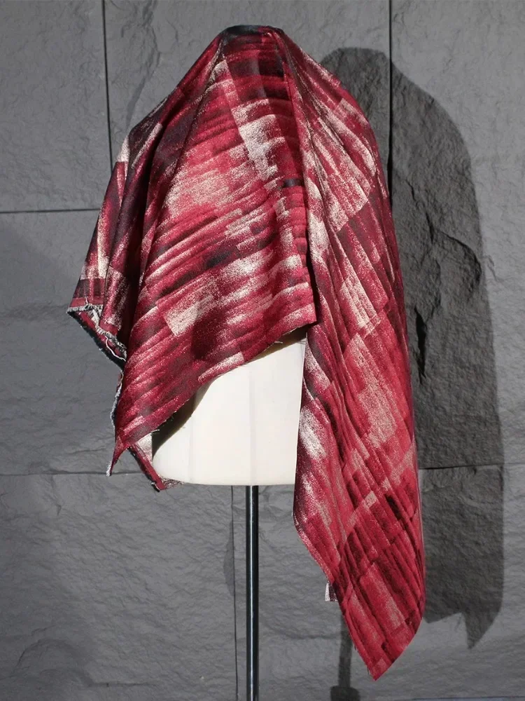 Czerwona tkanina żakardowa o n – Sewing Tie Dye recenzja i cena