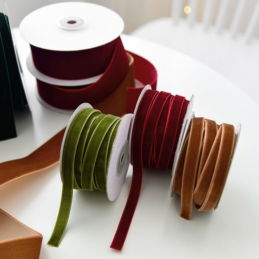 2 rolki 21,88 jardów 3/8 cala  – Sewing Velvet Fabric recenzja i cena