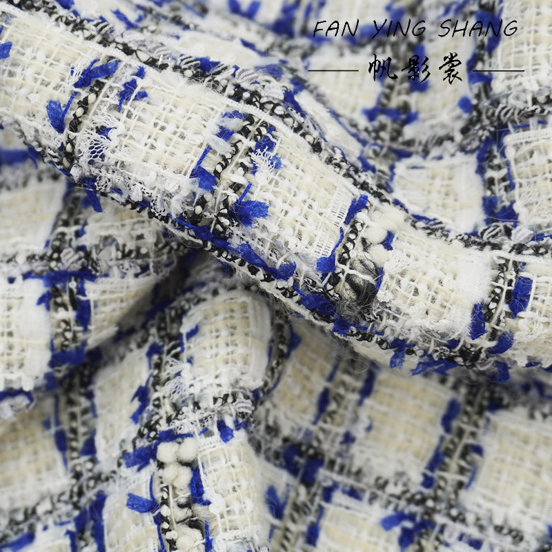 Niebiesko-czarna krata, materi – Sewing Tweed recenzja i cena