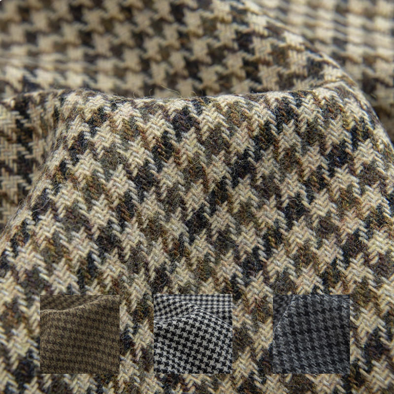 Jasna kawa, mała krata w pepit – Sewing Tweed recenzja i cena