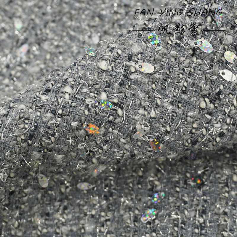 Tkanina tweedowa z szarych cek – Sewing Tweed recenzja i cena
